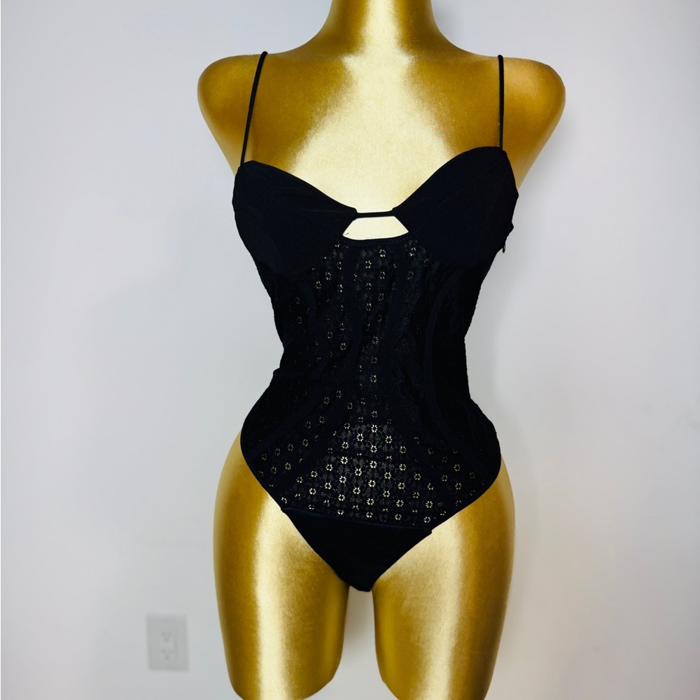 Zara Black Lace Bodysuit